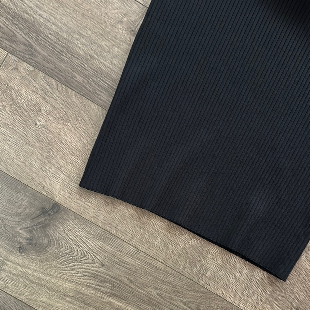Zara Black Ribbed Two-Piece Set - Picture 2 of 4